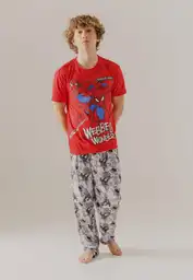 Pijama Camiseta Manga Corta y Pantalón Largo Estampado 2 T. 12