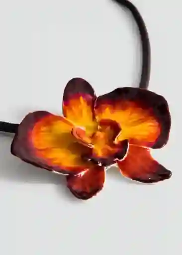 Collar Taipei Naranja Talla 99 Mujer Mango
