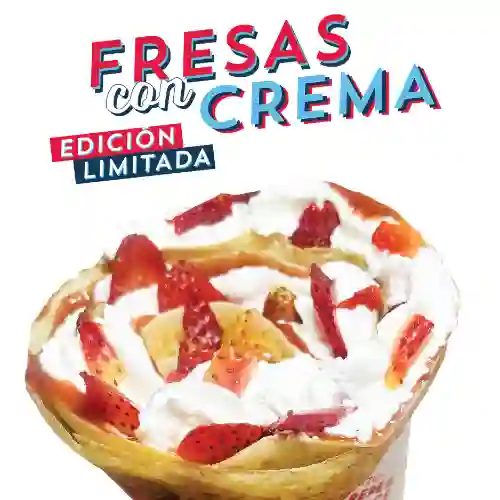 Crepe Fresas con Crema