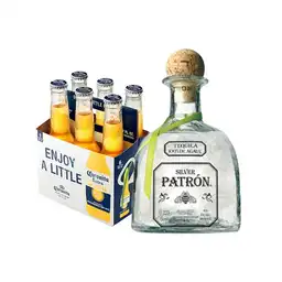 Combo Patrón Blanco 700 mL + SixPack Coronita 210 mL