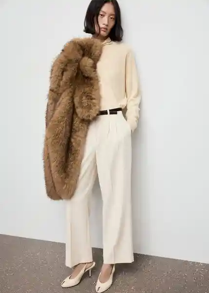 Saco Jersey Mila Amarillo Pastel Talla M Mujer Mango