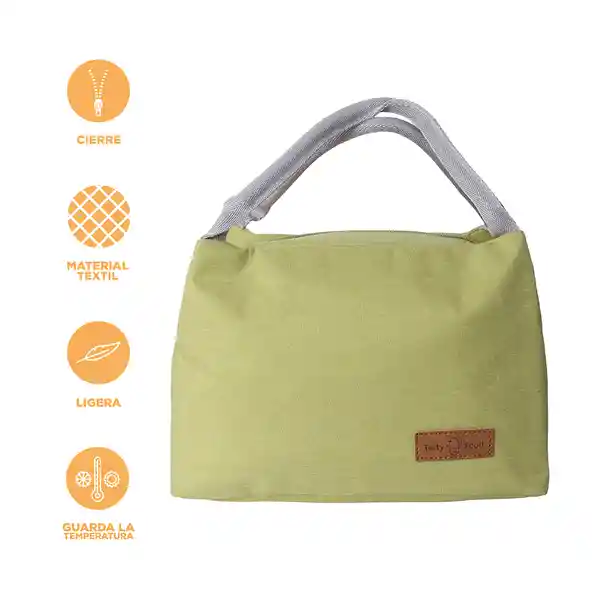 Lonchera Rectangular Lisa Serie Verde Miniso