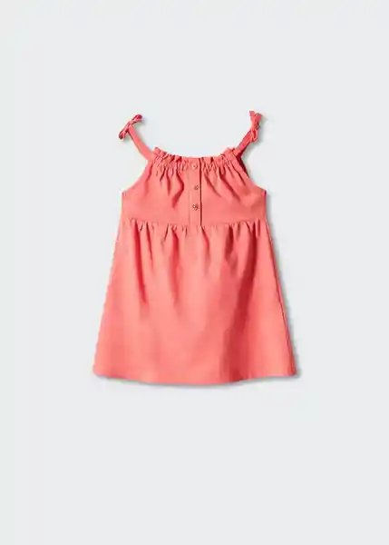 Vestido Niña Coral Talla 67 Niñas Mango