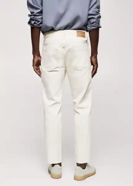 Jean Ben Offwhite Talla 44 Hombre Mango