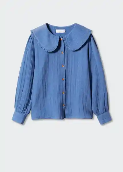 Camisa Casilda Azul Talla 12 Niñas Mango