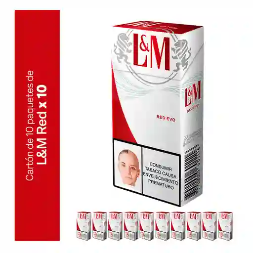 L&M Red X10 Cigarrillos Cartón