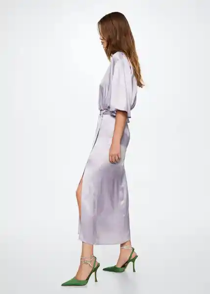 Vestido Hugo-A Lavanda Talla L Mujer Mango