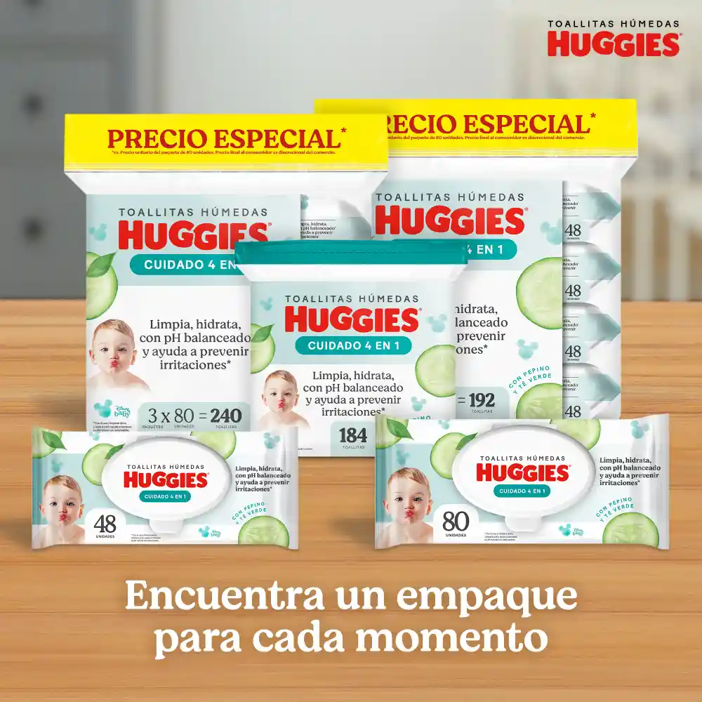 Toalla Húmedas Huggies One & Done 48 Und
