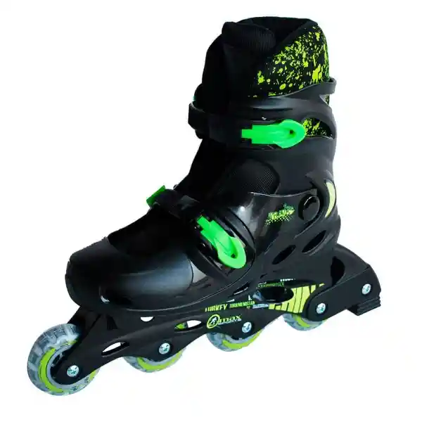 Qmax Patines Ajustables New Verde Talla M