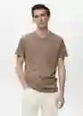 Camiseta Chelsea Marrón Talla L Hombre Mango