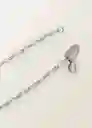Collar Chains Plata Talla 99 Mujer Mango
