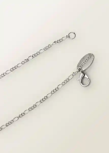 Collar Chains Plata Talla 99 Mujer Mango