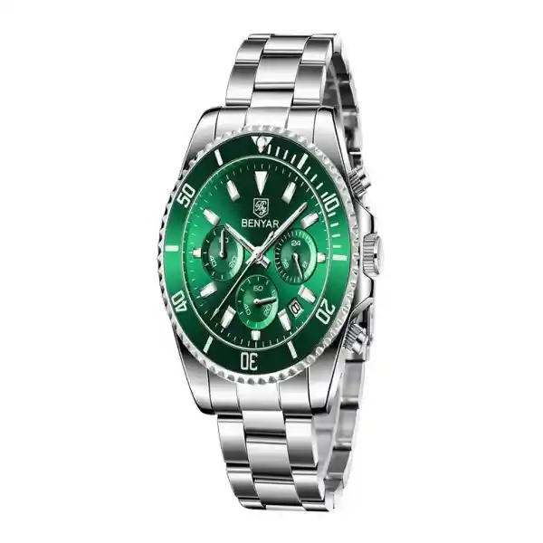 Reloj Hombre Plateado BY-5170 BY-51700325 Benyar