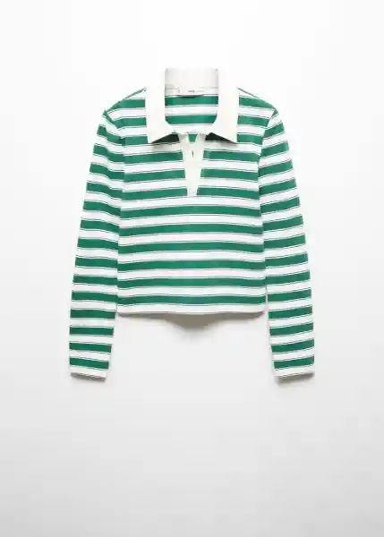 Camiseta Nut Verde Talla M Mujer Mango