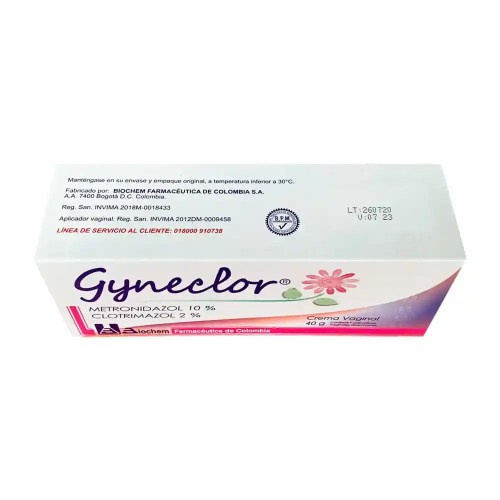 Gyneclor Crema Vaginal 10% - 2 % Con Aplicador