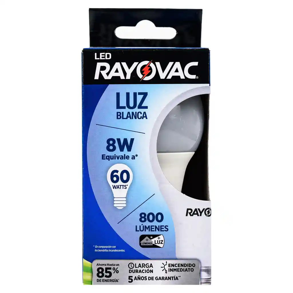 Rayovac Bombillo Led 8W Bv1