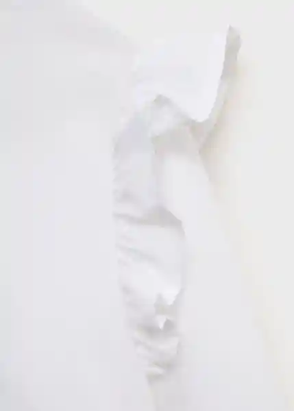 Camisa Carlota Blanco Talla 10 Niñas Mango