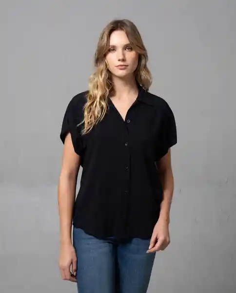 Camisa Mujer Negro S 210 G150_NEG194004 Rifle