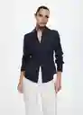 Camisa Planita-H Navy Talla Xs Mujer Mango