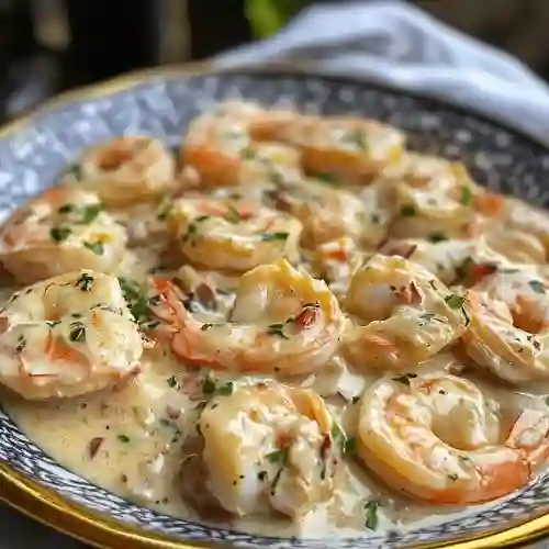 Patacon en Salsa de Camarones