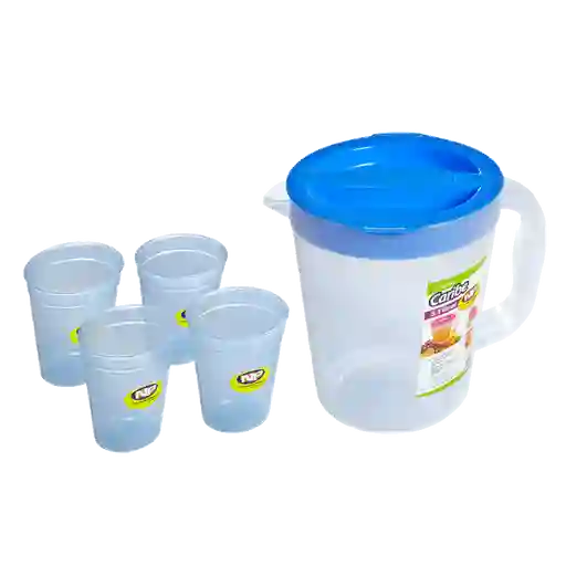 Np Set Jarra Caribe 3.5 L + Vasos