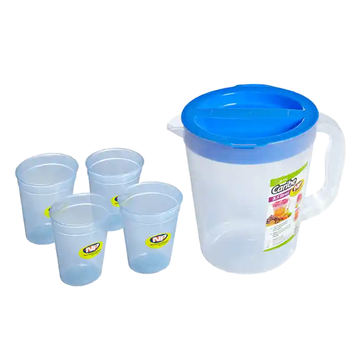 Np Set Jarra Caribe 3.5 L + Vasos