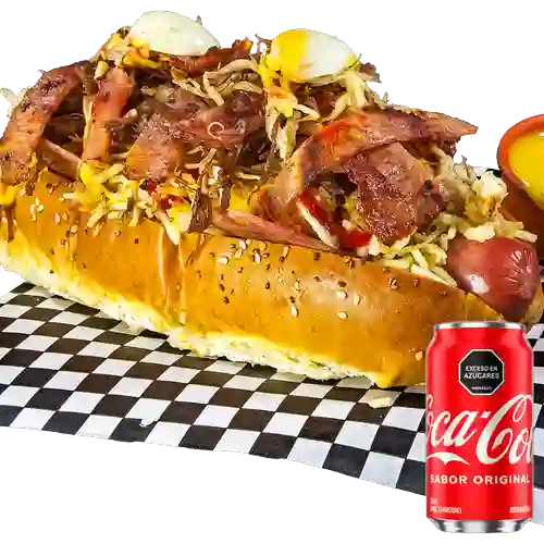 Combo Perro Tornado + Coca Cola Sabor Original 330 ml