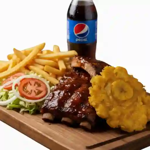 Costilla bbq combo