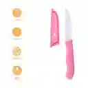 Cuchillo y Pelador de Verduras Mis Pastelitos Rosa Miniso