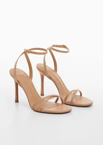 Sandalias Lula Nude Talla 38 Mujer Mango