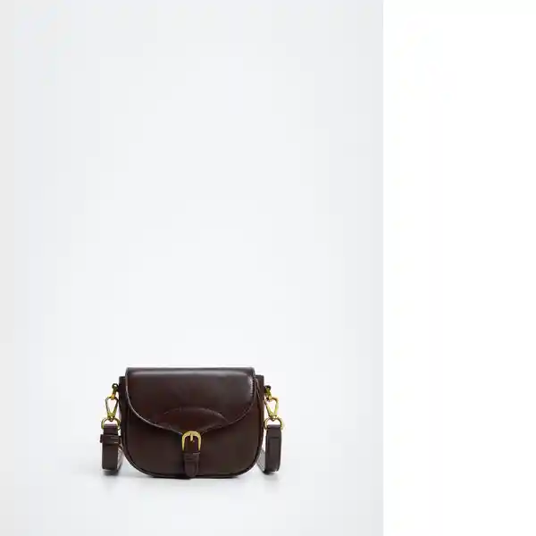 Bolso P Numbia Chocolate Talla 99 Mujer Mango