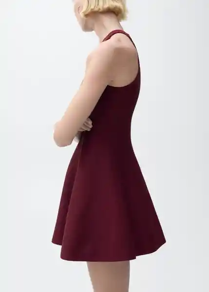Vestido Xiqui Granate Talla M Mujer Mango