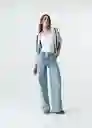 Camiseta Mujer Crudo Puro Claro Talla S 503G048 Naf Naf