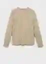 Saco Jersey Luxus Beige Talla XL Hombre Mango