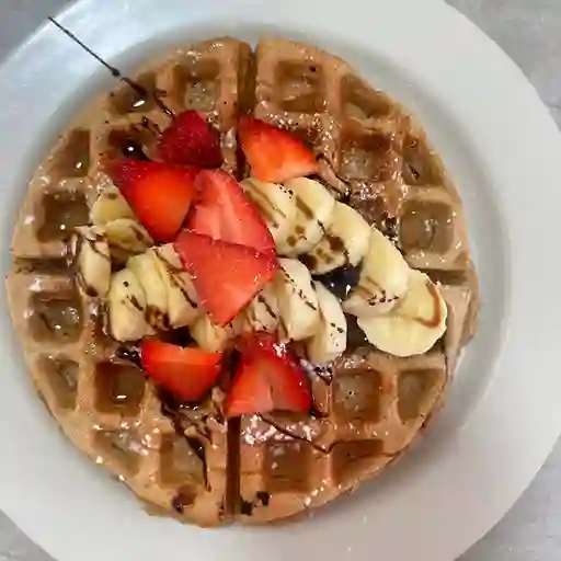 Waffle de Miel con Fruta