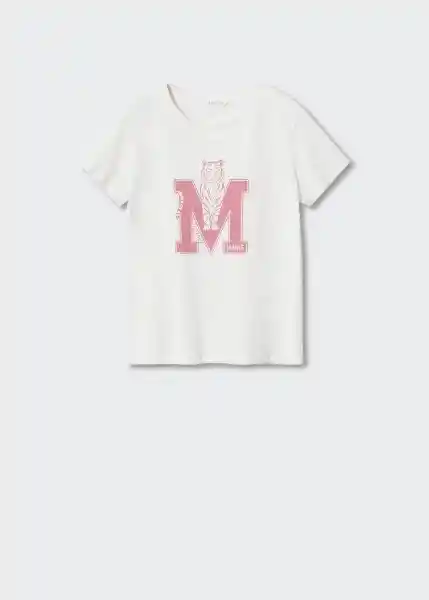 Camiseta Sheldomc Blanco Talla 10 Niñas Mango