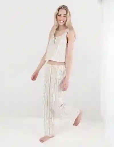 Pantalón de Pijama Aerie Beige MEDIUM 1756109 American Eagle