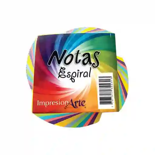 Impresionarte Taco Espiral Notas Color 8 x 8 cm x 150 Hojas