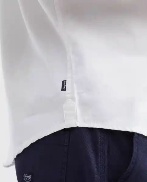 Camisa Dyed Twill Manga Larga Crudo Pristino Claro M Chevignon