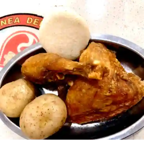 1/4 Pollo Dorado O Frito