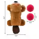 Kong Peluche Cozie Pocketz Castor Medium