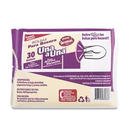 Plasti Aromas Bolsa de Basura Vainilla Papelera Beige 48 x 52 
