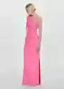 Vestido Lazaro Rosa Talla S Mujer Mango