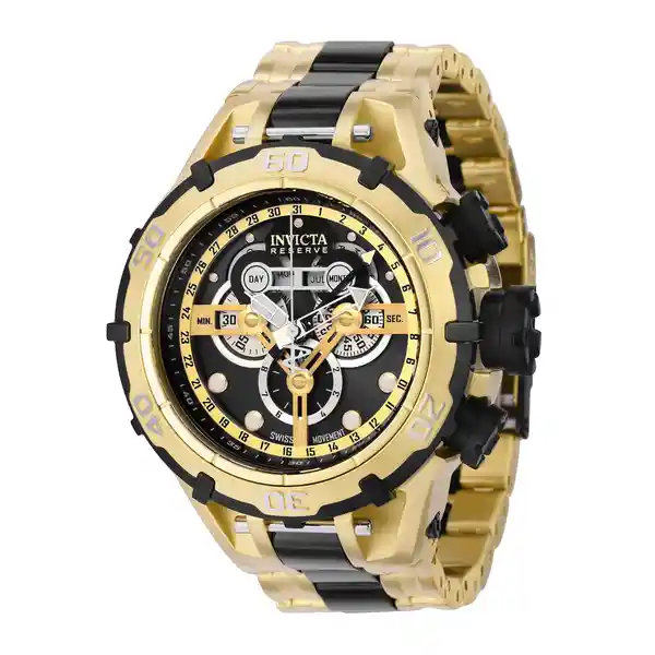 Invicta Reloj Hombres Oro Negro 35625