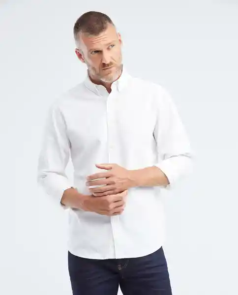 Texture Shirt M/l Blanco 0 Claro Talla L Hombre Chevignon