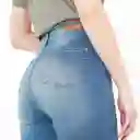 Jean Ilussion Tiro Medio Bota Skinny Azul Talla 8 - 551601