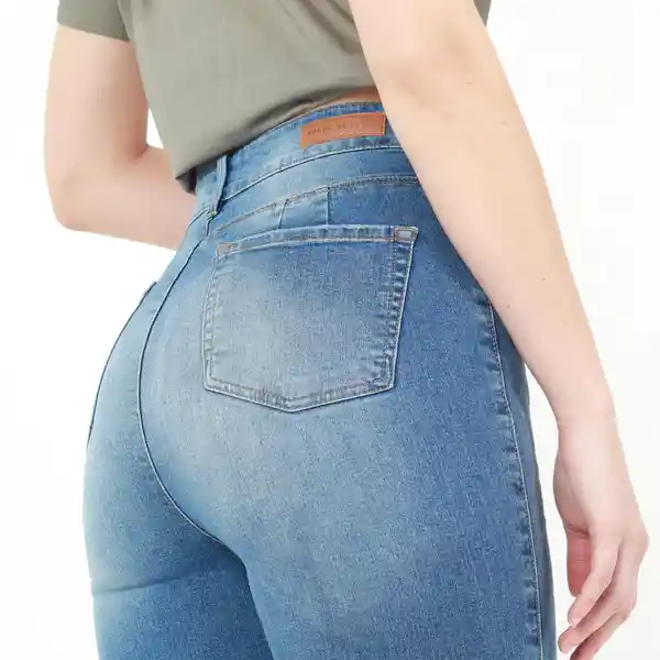 Jean Ilussion Tiro Medio Bota Skinny Azul Talla 8 - 551601