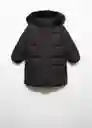Abrigo Anorak Nacha Negro Talla 13 Niña Mango
