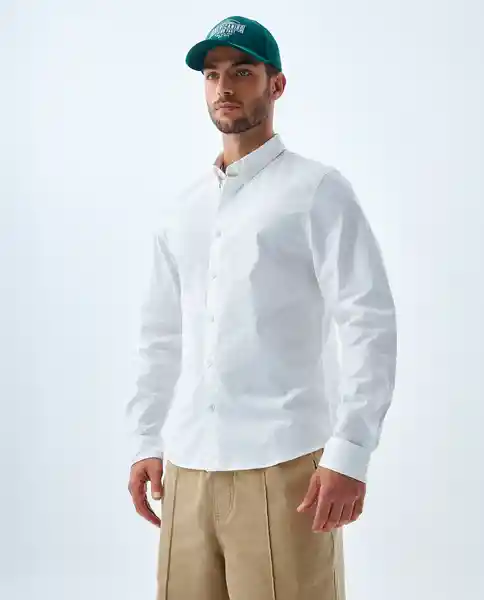 Camisa Hombre Blanco Talla M 819f500 Americanino