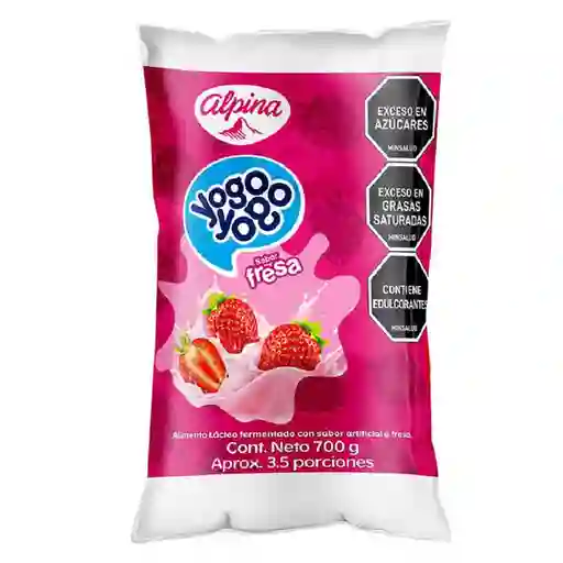 Yogo Yogo Alimento Lácteo Fermentado Fresa